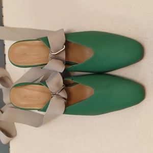 The Palatines green Isti mules -- super rare, excellent condition